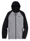 Product image of Men's Burton Crown Weatherproof Full-Zip Fleece[Variant:Gray Heather / True Black]