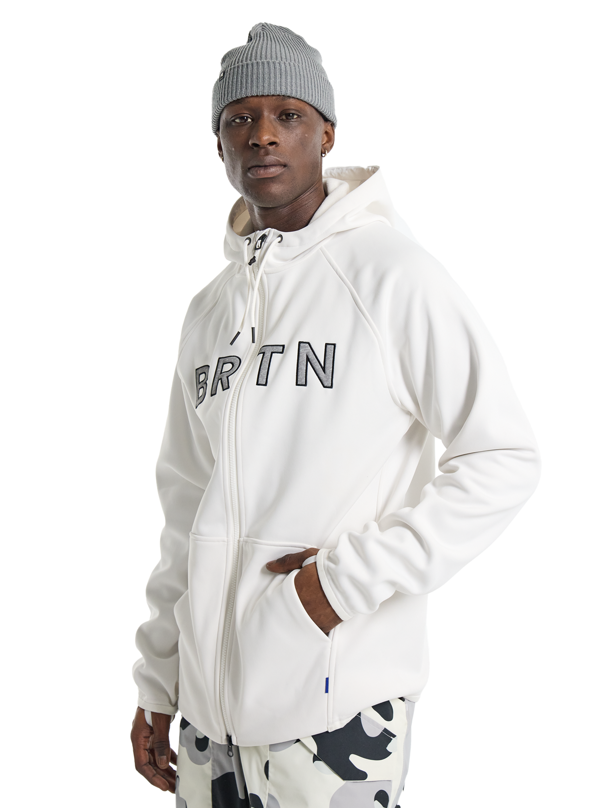 Product image of Men's Burton Crown Weatherproof Full-Zip Fleece[Variant:Stout White]