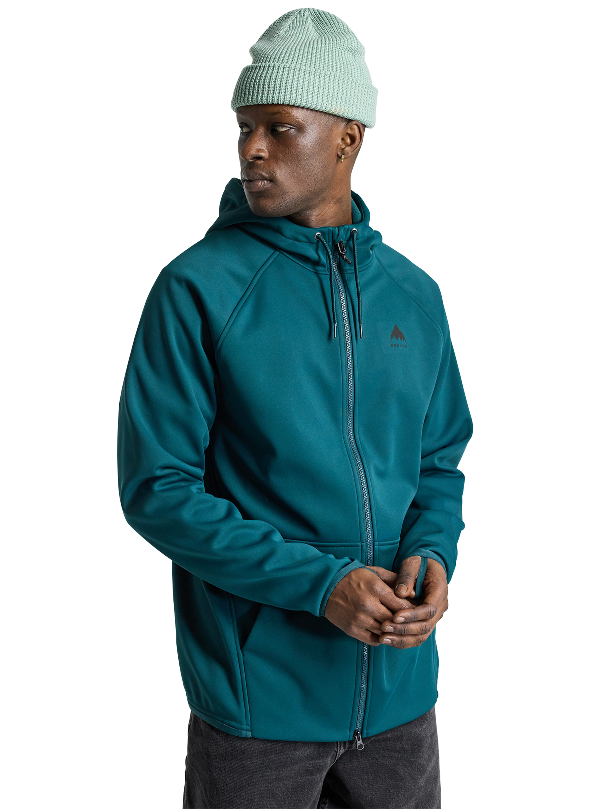 Product image of Men's Burton Crown Weatherproof Full-Zip Fleece[Variant:Deep Emerald]