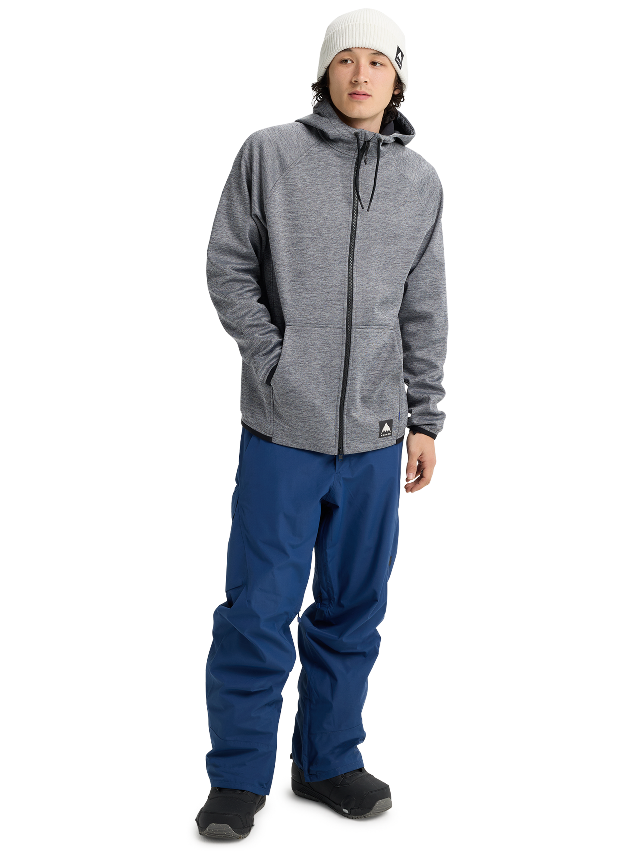 メンズ Burton クラウン ウェザープルーフ フルジップ フリース