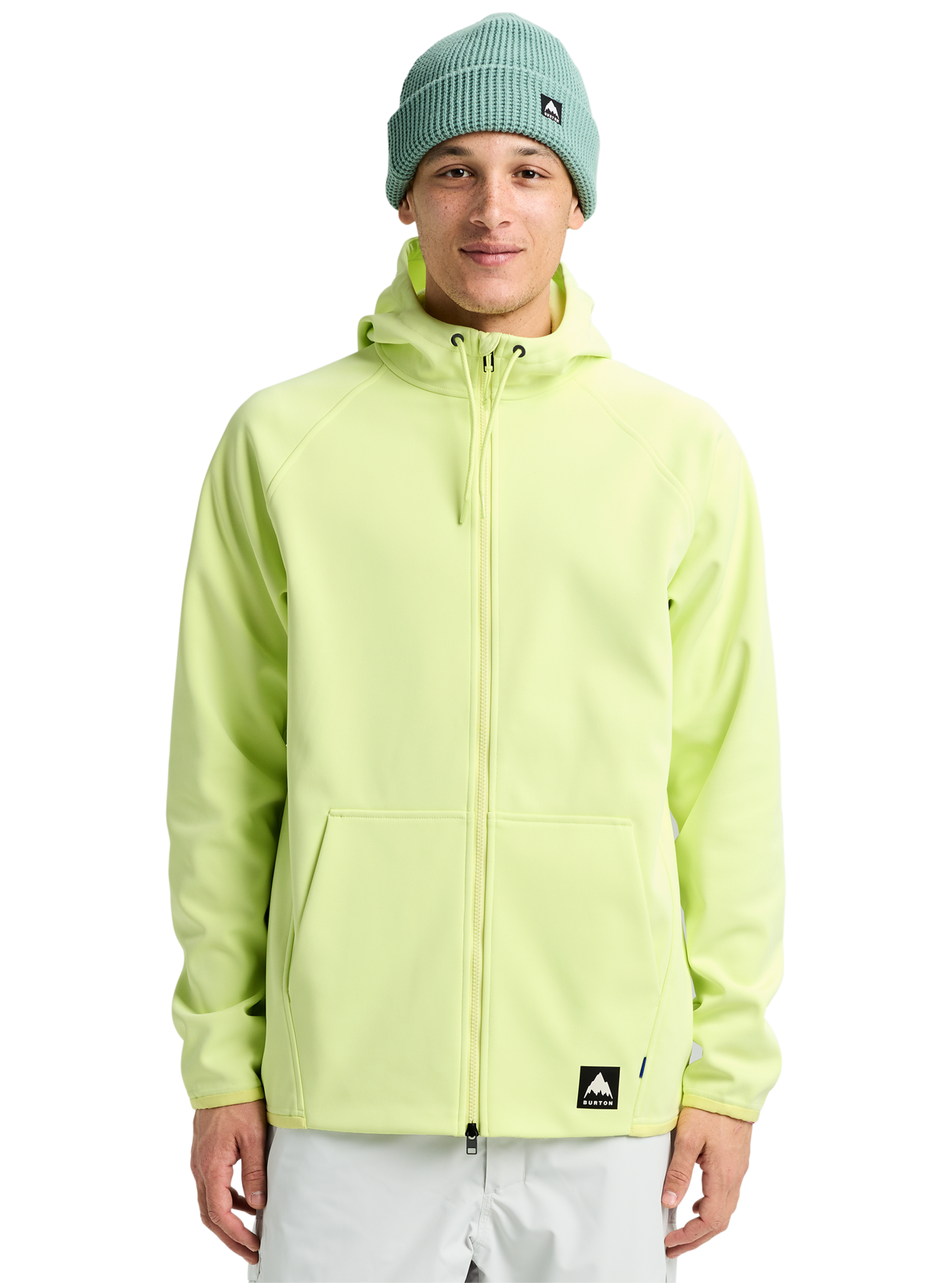 Product image of Men's Burton Crown Weatherproof Full-Zip Fleece[Variant:Glow Yellow Green]
