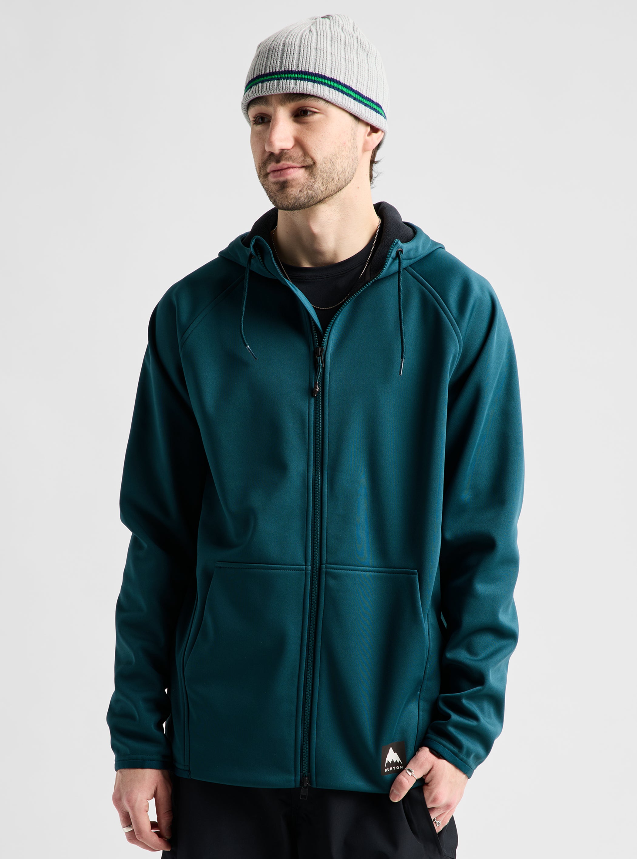 Product image of Burton Men's Crown Weatherproof Full-Zip Fleece[Variant:Atlantic Teal]