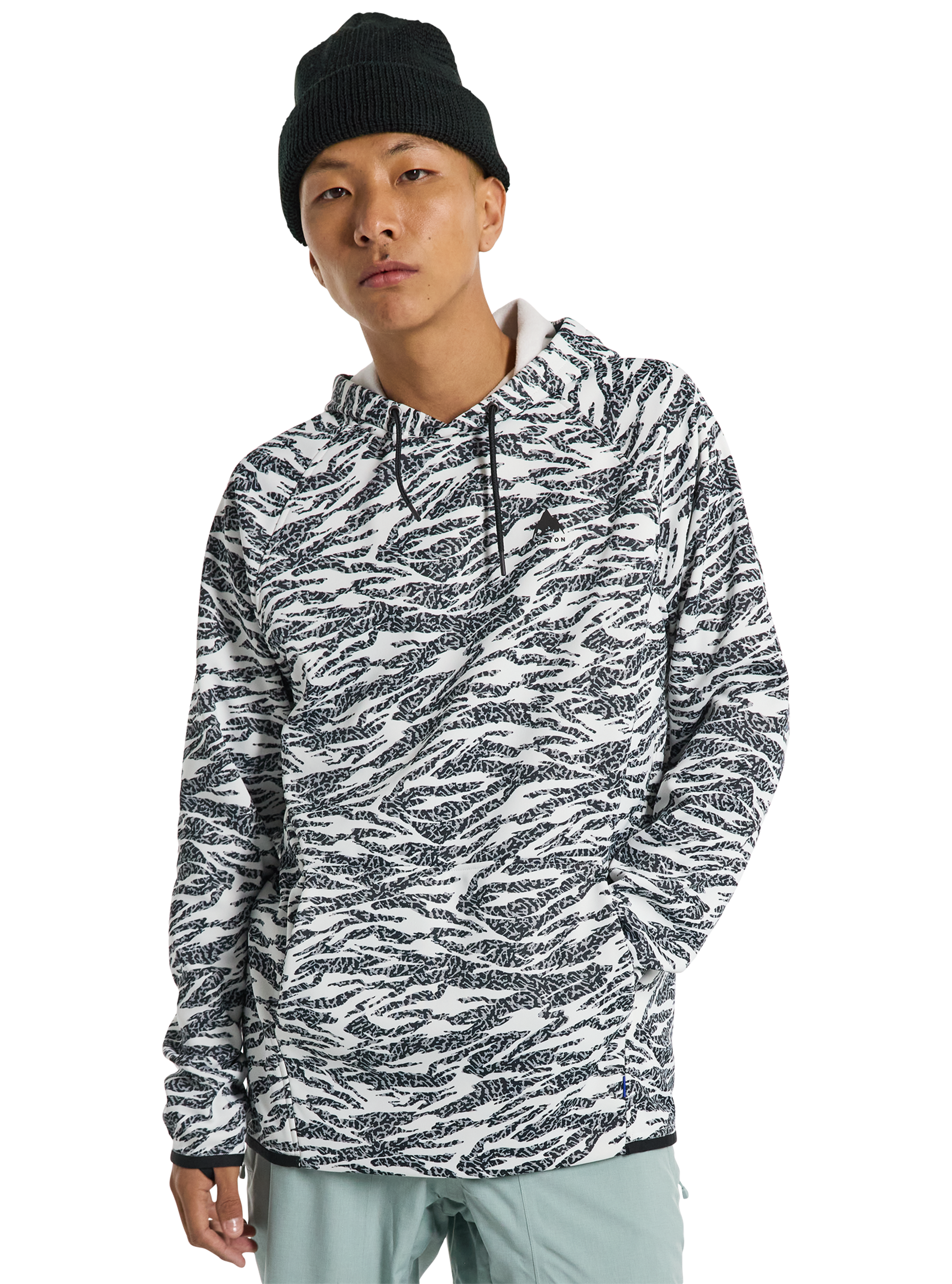 Product image of Men's Burton Crown Weatherproof Pullover Fleece[Variant:Zebra Camo]