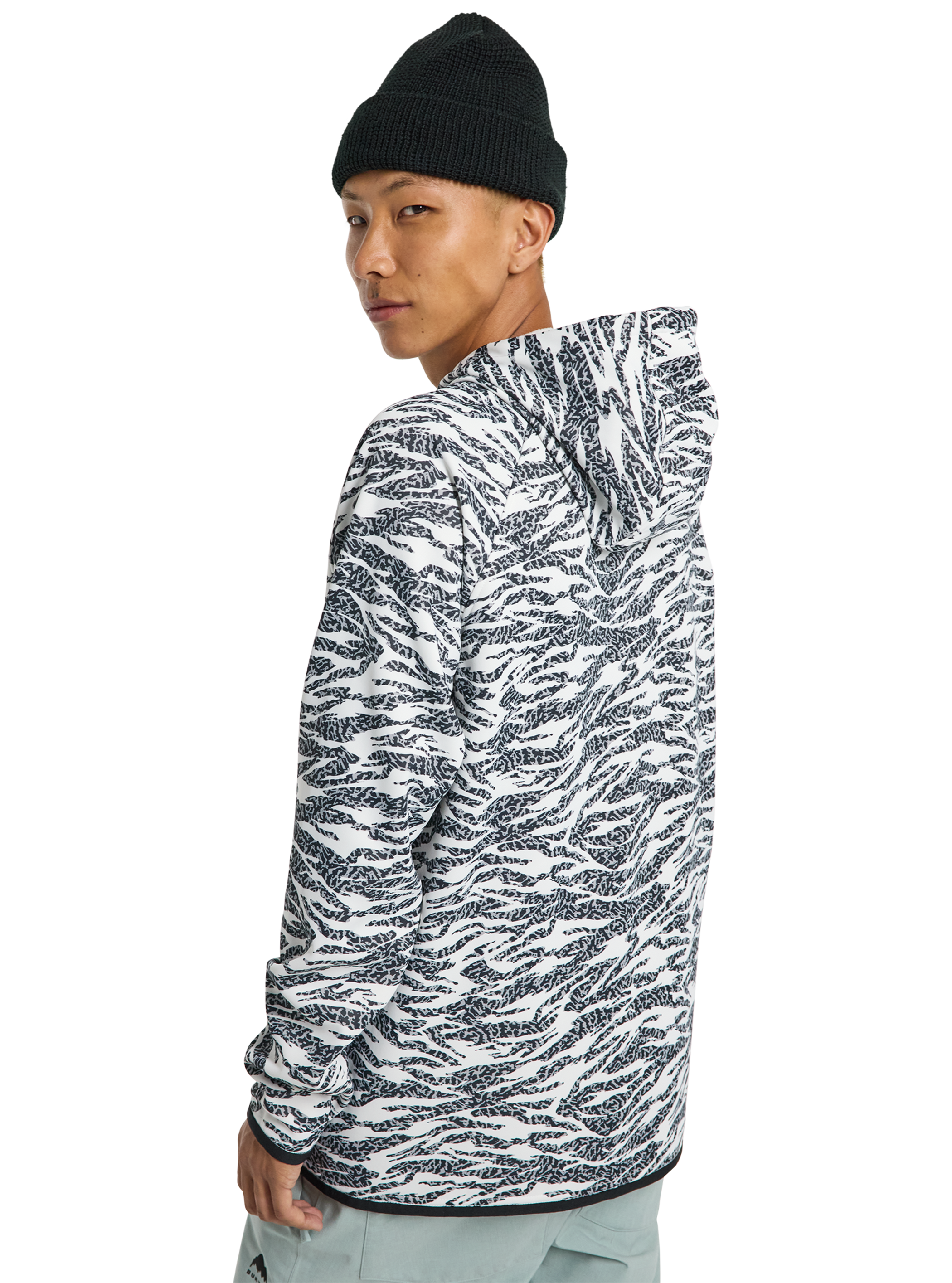 Product image of Men's Burton Crown Weatherproof Pullover Fleece[Variant:Zebra Camo]