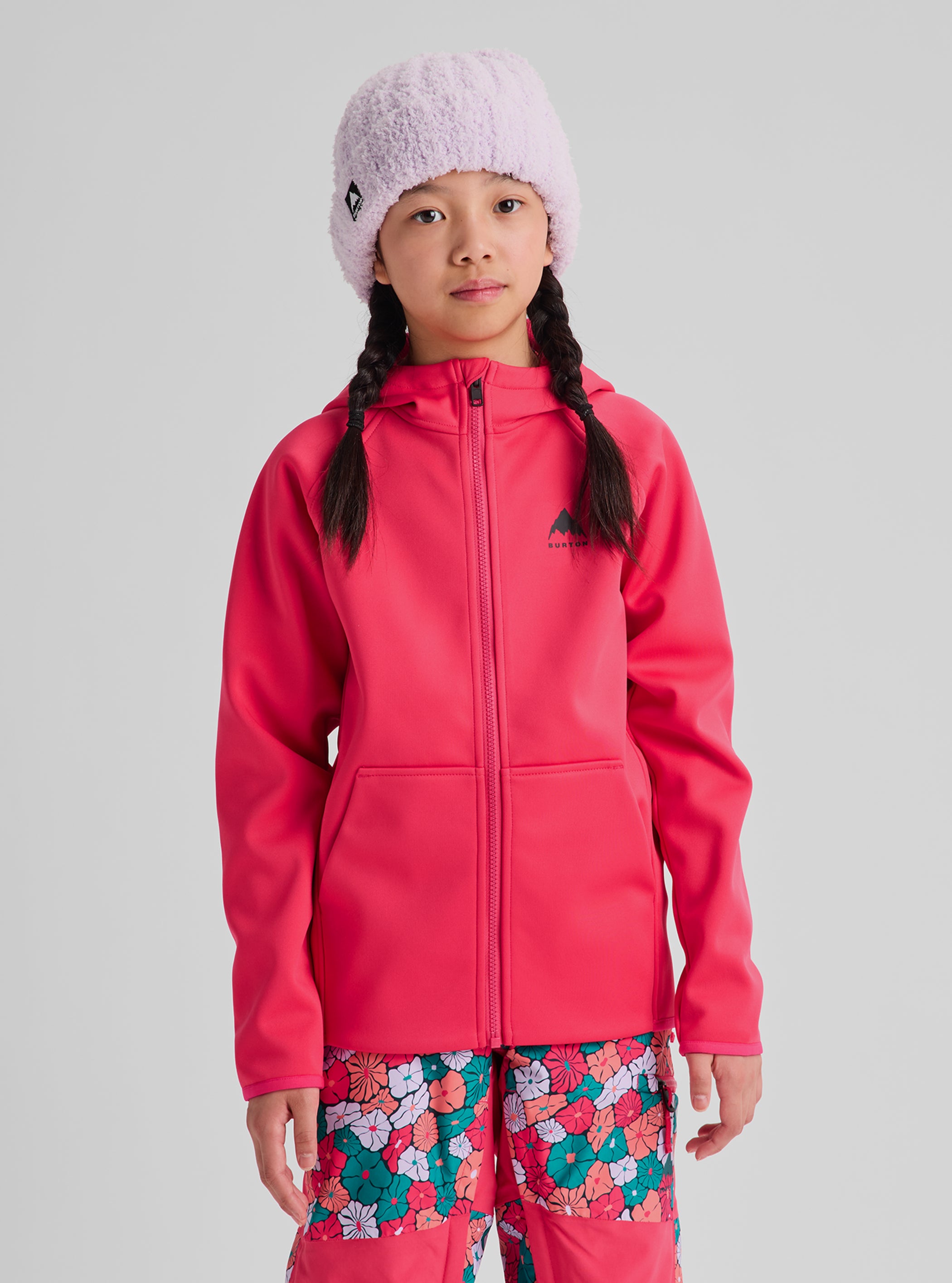 Product image of Kids' Burton Crown Weatherproof Full-Zip Fleece[Variant:Azalea Pink]