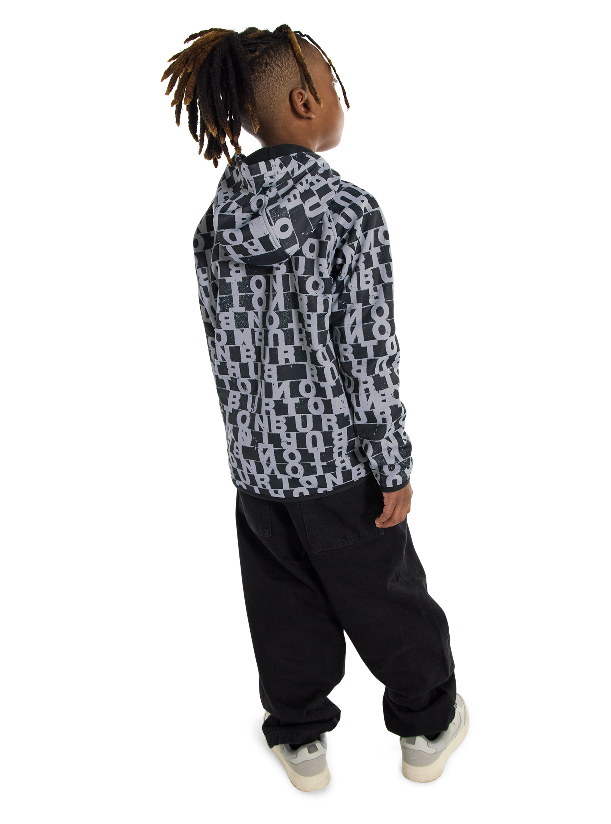 Product image of Kids' Burton Crown Weatherproof Pullover Fleece[Variant:Lined Letters]