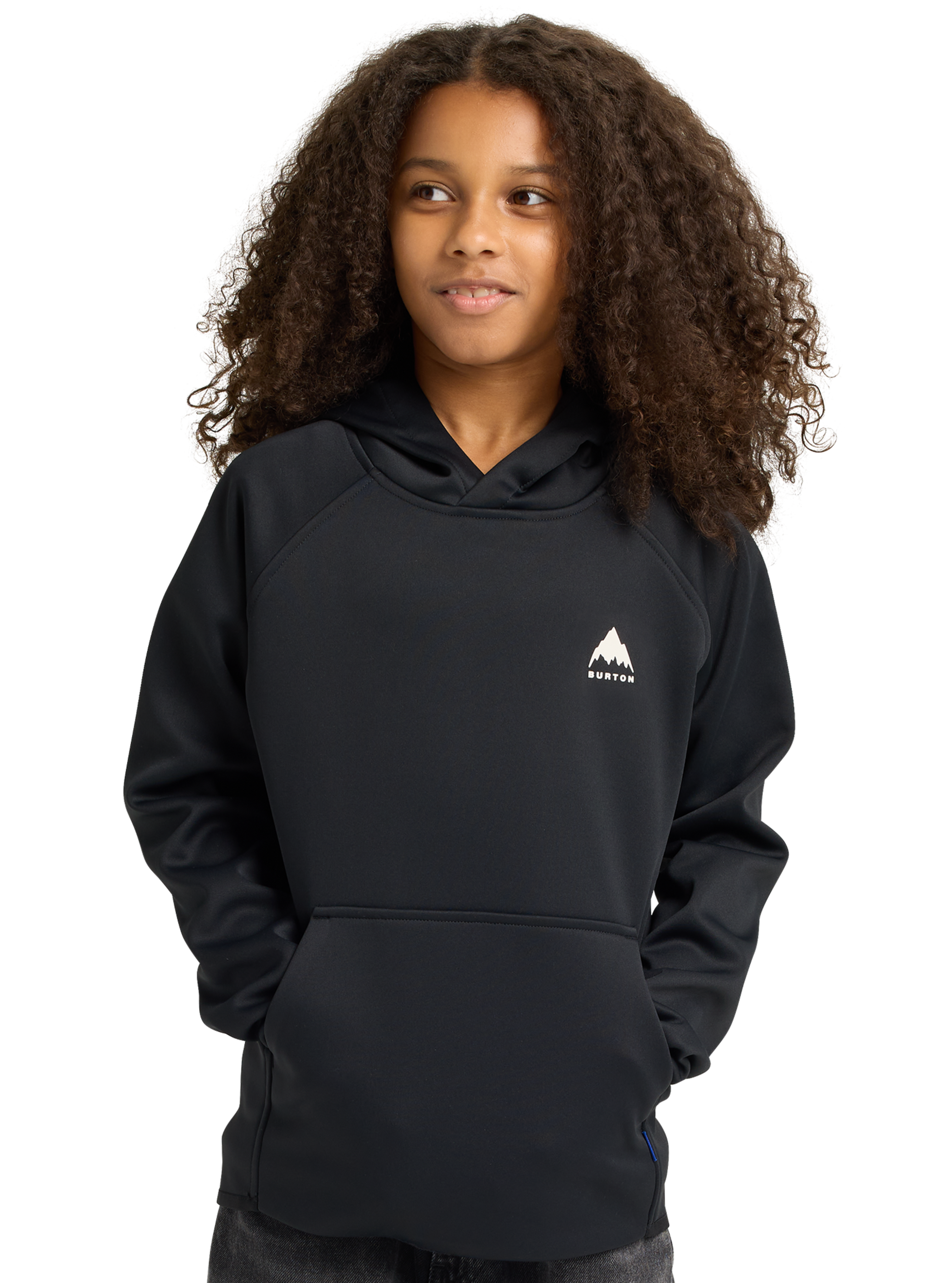 Product image of Kids' Burton Crown Weatherproof Fleece Pullover[Variant:True Black]