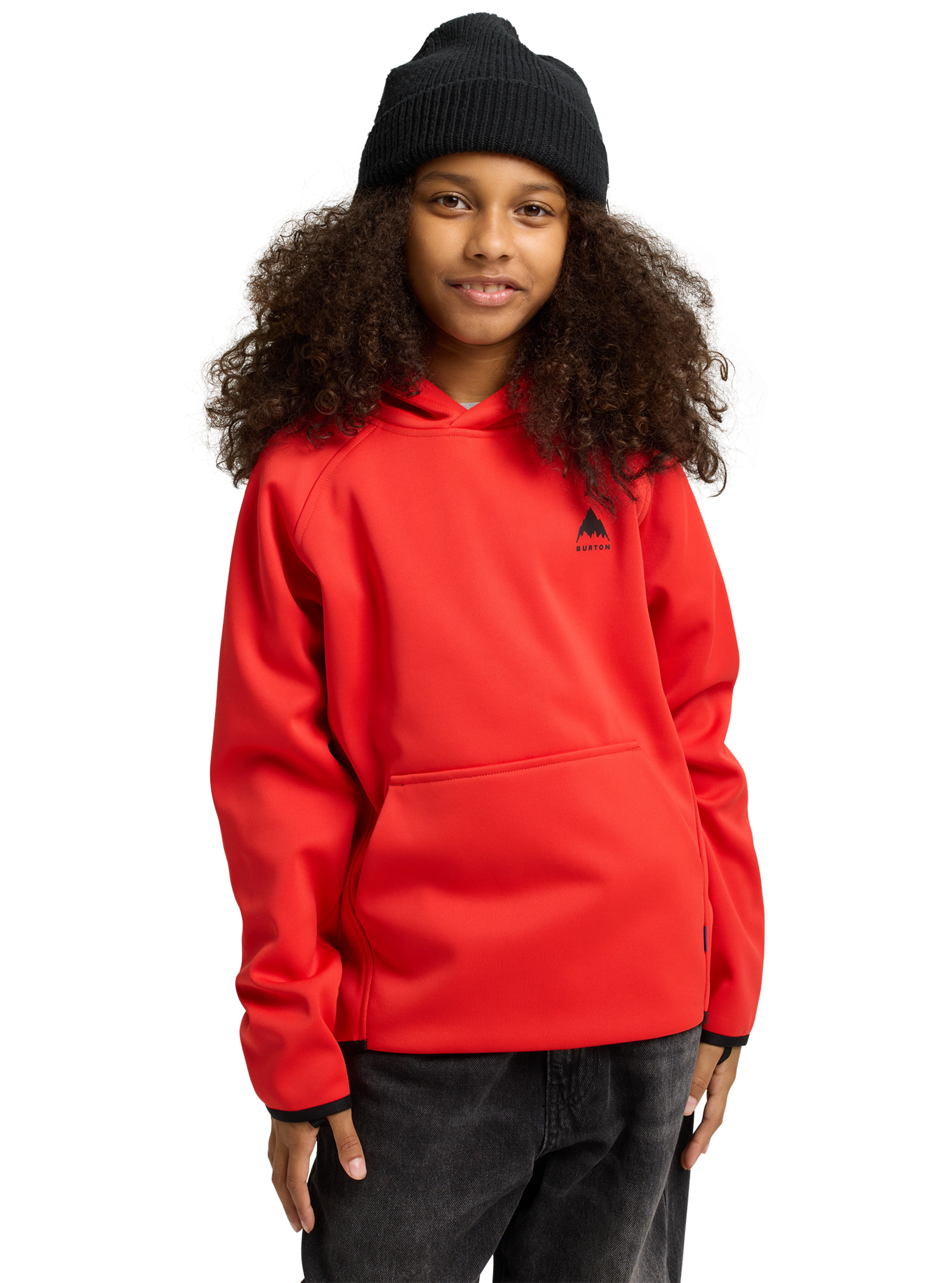 Product image of Kids' Burton Crown Weatherproof Fleece Pullover[Variant:Flame Scarlet]