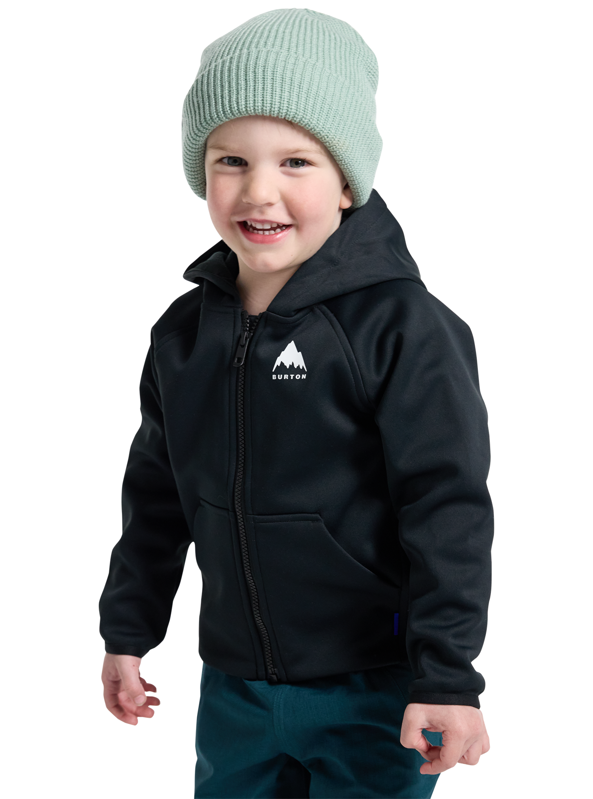 Product image of Toddlers' Burton Crown Weatherproof Full-Zip Fleece[Variant:True Black]