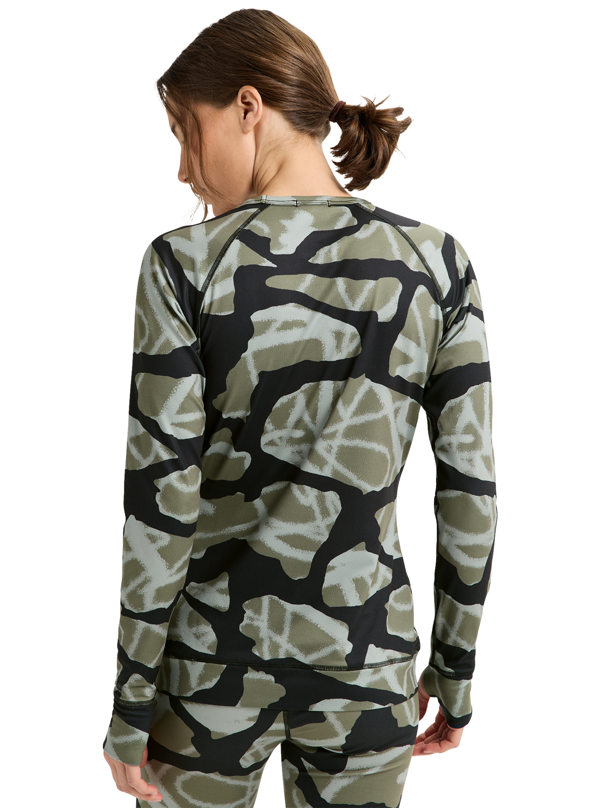 Product image of Women's Burton Lightweight X Base Layer Crewneck[Variant:Graffiti Camo]