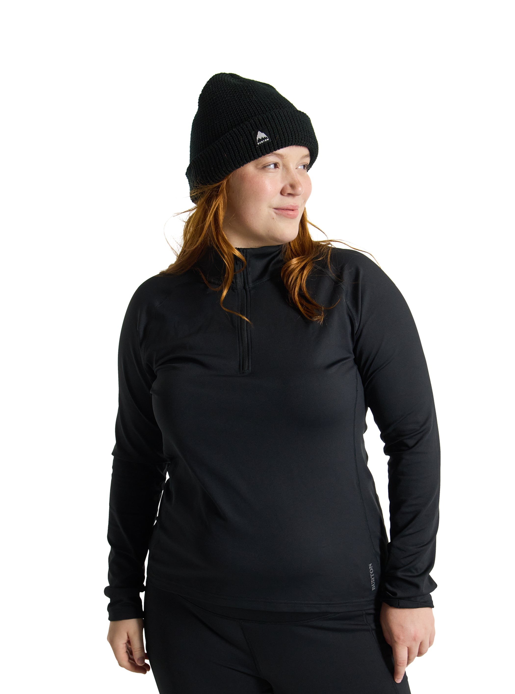 Product image of Women's Burton Heavyweight X Base Layer Quarter-Zip Shirt[Variant:True Black]