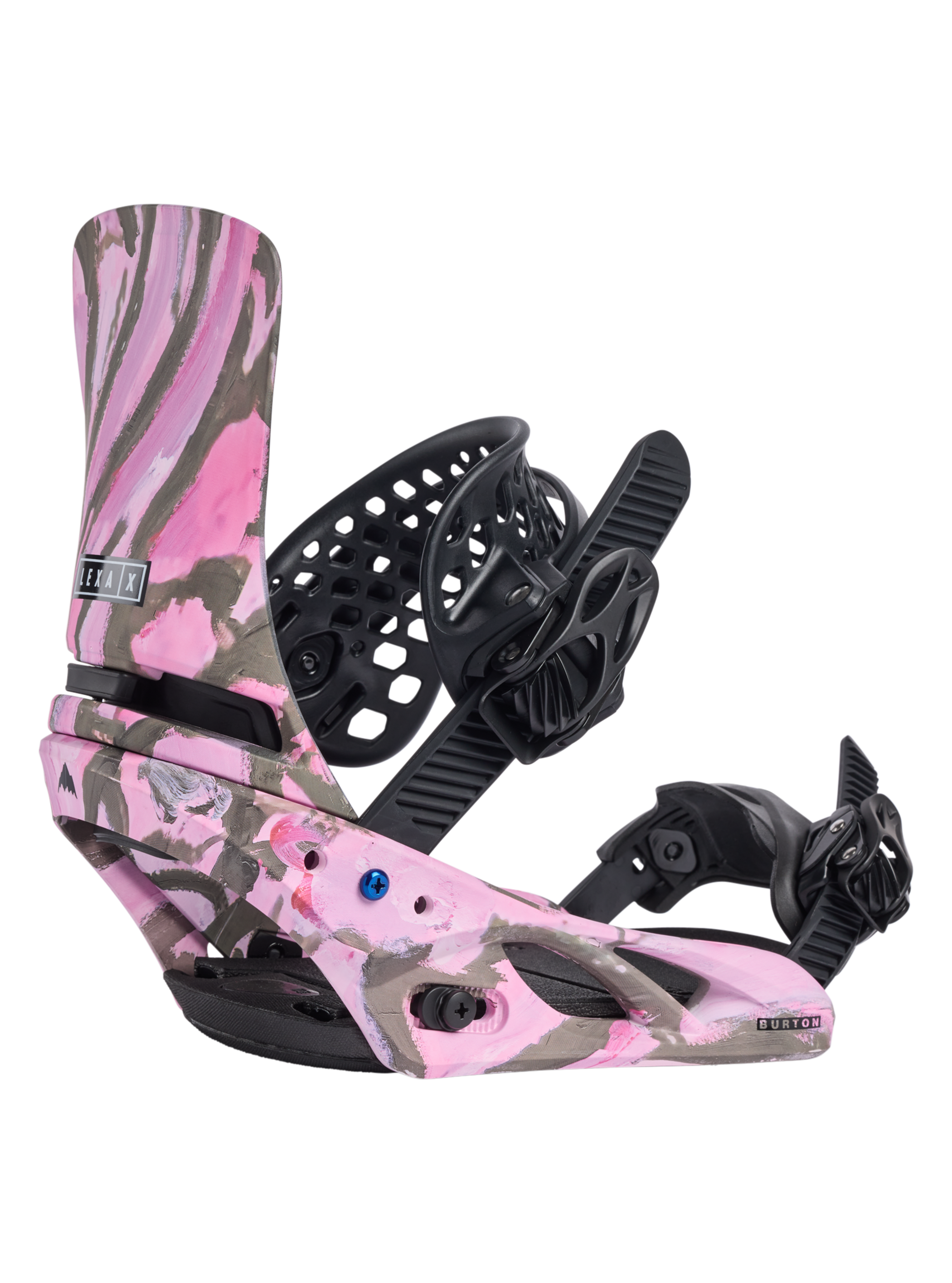 Product image of Women's Burton Lexa X Re:Flex Snowboard Bindings[Variant:Gray / Pink]