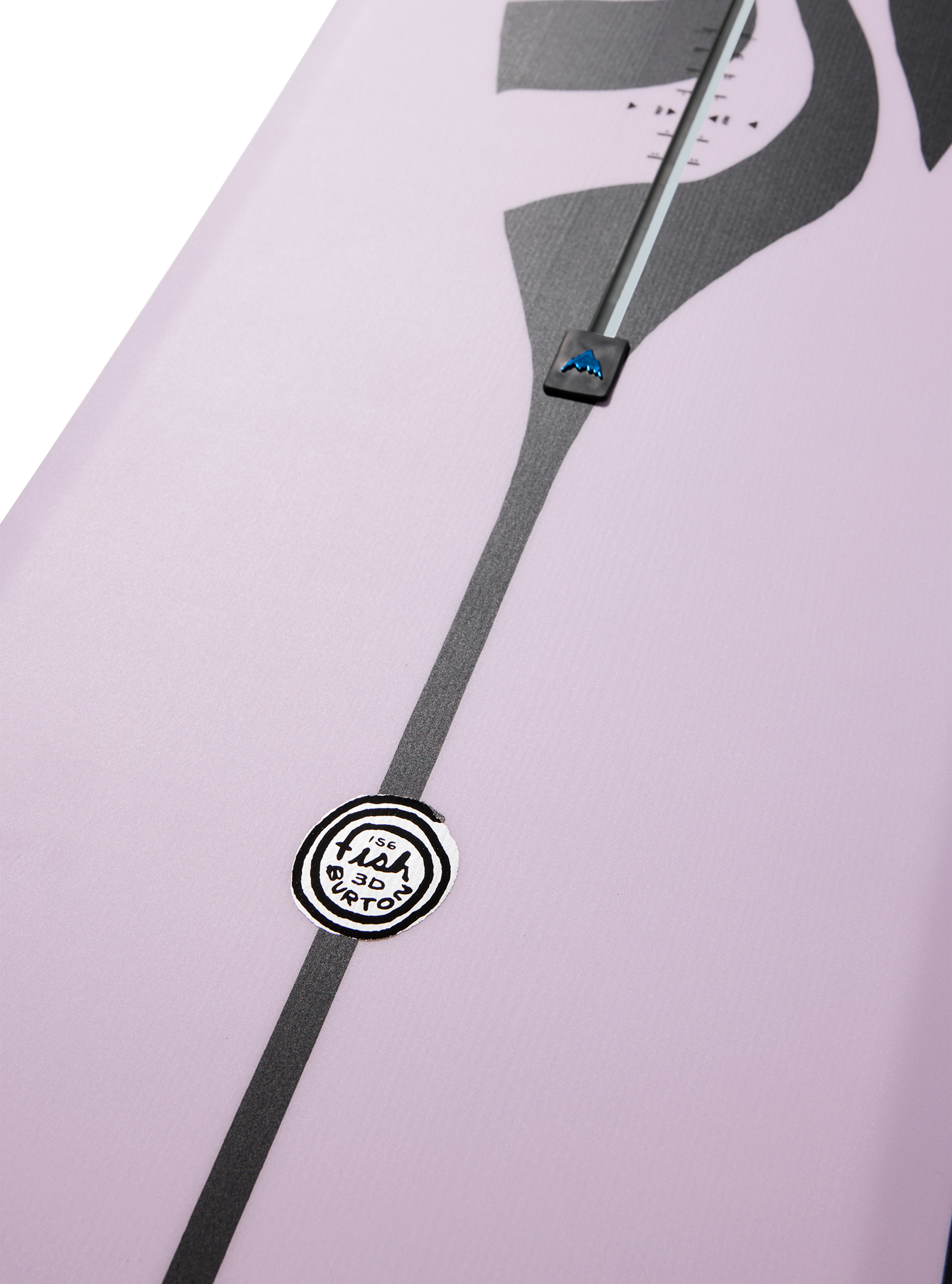 Burton 3D フィッシュ ディレクショナルFlat Top スノーボード