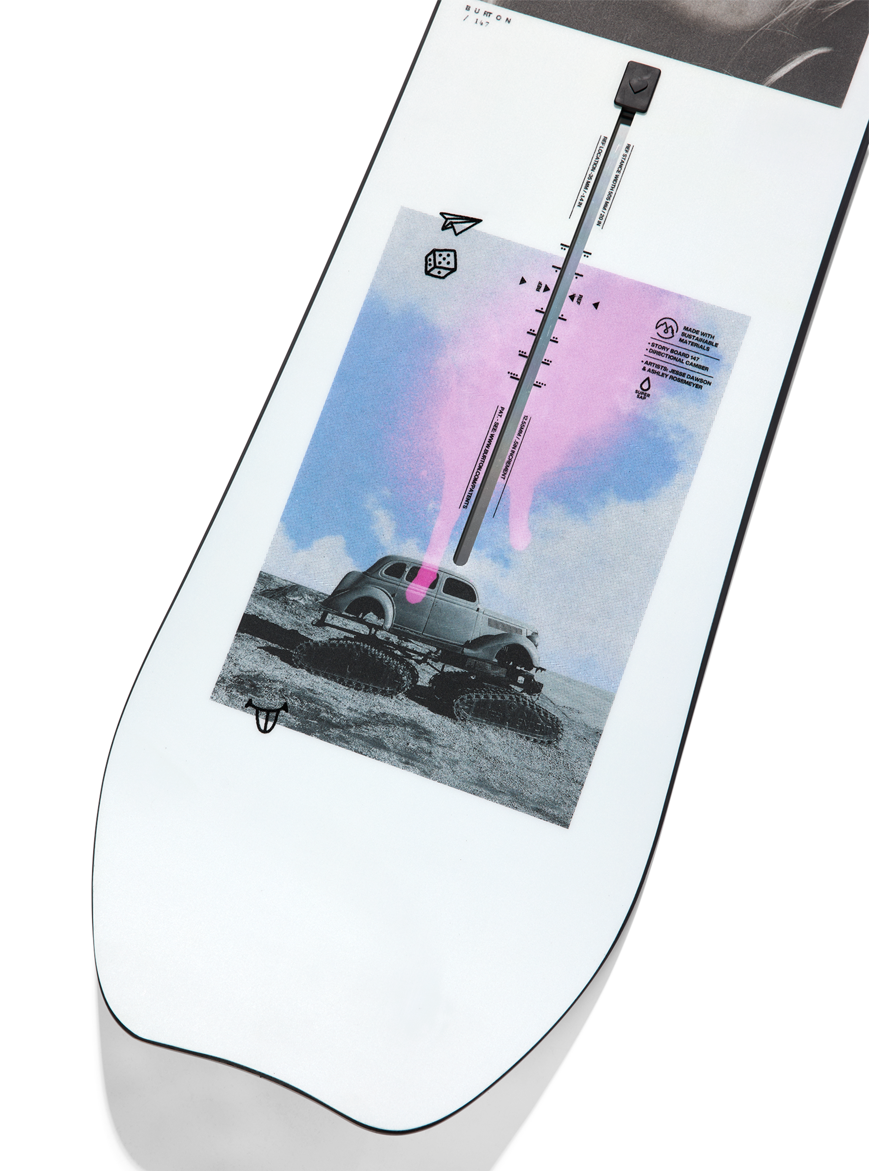 burton 147 snowboard Blunt 2009 ensuring the board maintains its flex over time #2467 Burton Socialite Flat Top