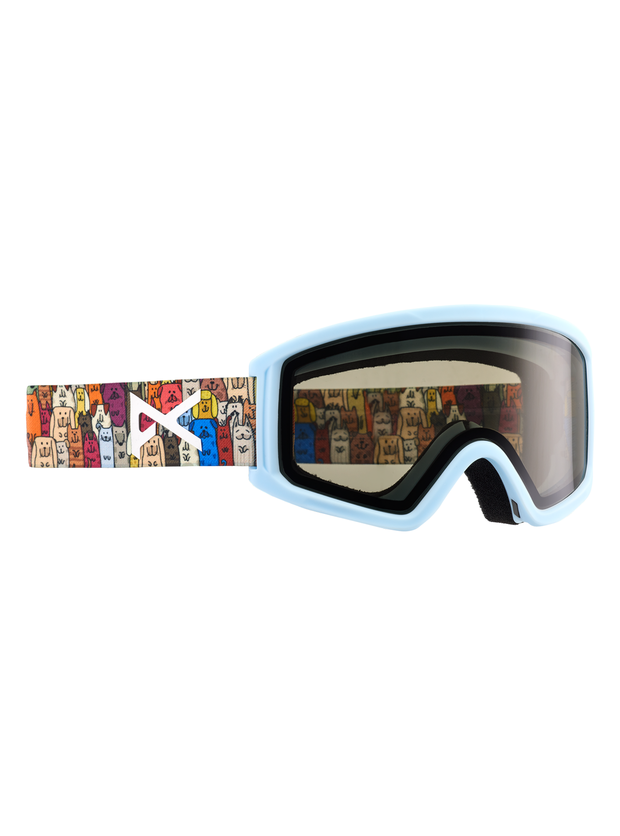 Product image of Anon Tracker 2.0 Low Bridge Fit Goggles[Variant:Frame: Puppies, Lens: Smoke (35% / S2)]