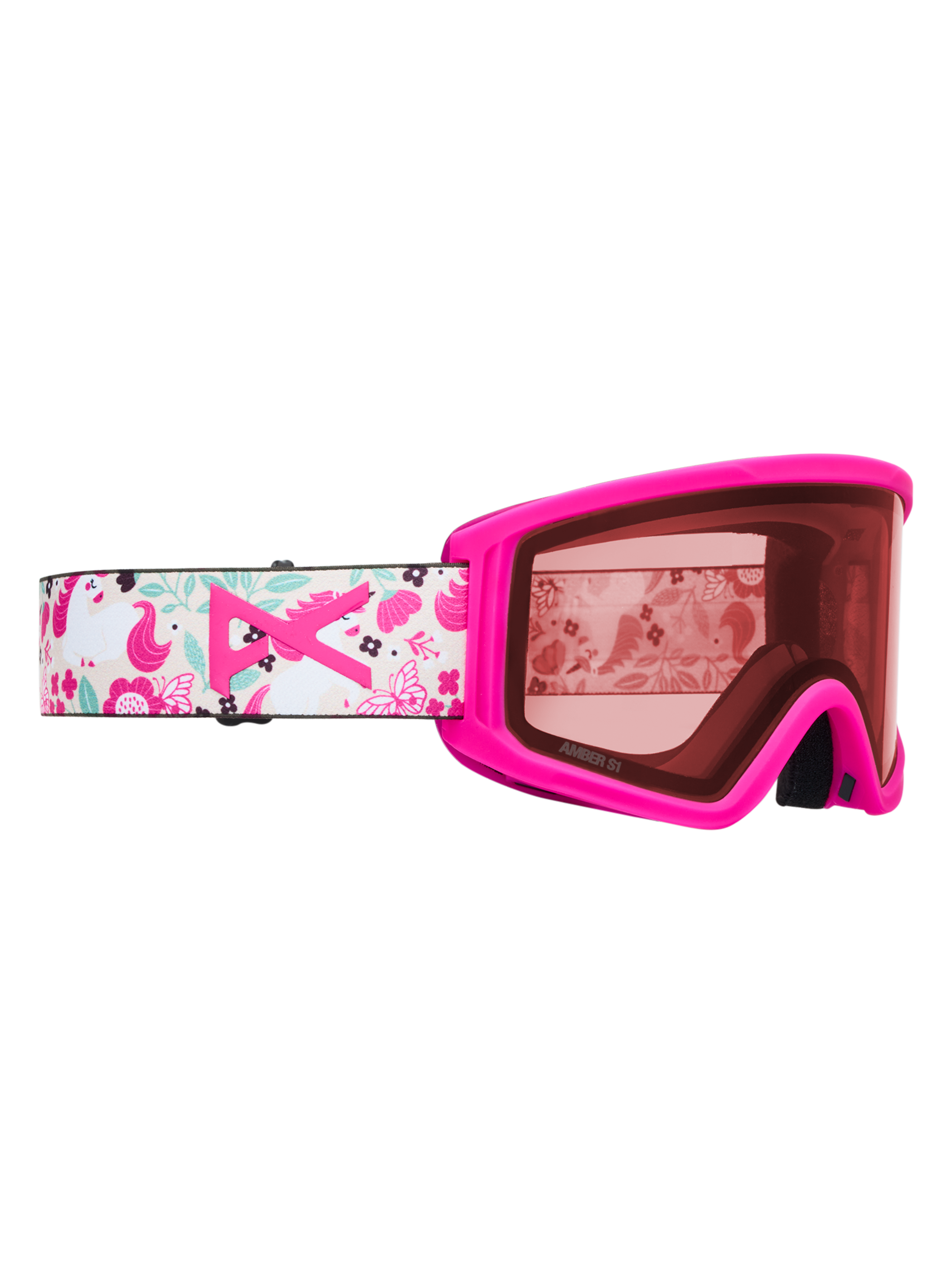Product image of Anon Tracker 2.0 Goggles + MFI® Face Mask[Variant:Frame: Unicorns, Lens: Pink Amber (50% / S1)]