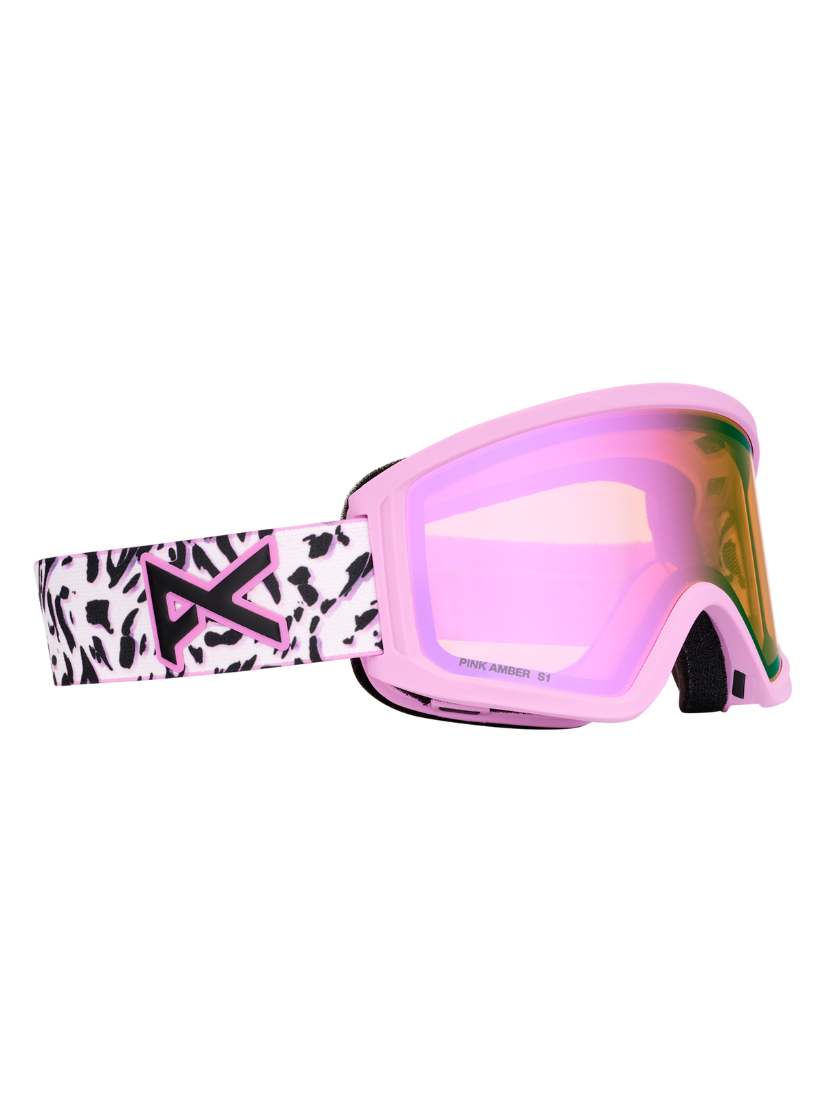 Product image of Anon Tracker 2.0 Goggles + MFI® Face Mask[Variant:Frame: Leopard Pink, Lens: Pink Amber (50% / S1)]