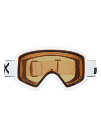 Product image of Anon Tracker 2.0 Goggles + MFI® Face Mask[Variant:Frame: White, Lens: Amber (55% / S1)]