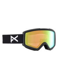 Product image of Anon Helix 2.0 Low Bridge Fit Goggles[Variant:Frame: Black, Lens: Perceive Variable Green (22% / S2), Spare Lens: Amber (55% / S1)]