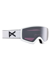 Product image of Anon Helix 2.0 Goggles + Bonus Lens[Variant:Frame: White, Lens: Perceive Sunny Onyx (6% / S4), Spare Lens: Amber (55% / S1)]
