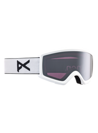 Product image of Anon Helix 2.0 Goggles + Bonus Lens[Variant:Frame: White, Lens: Perceive Sunny Onyx (6% / S4), Spare Lens: Amber (55% / S1)]