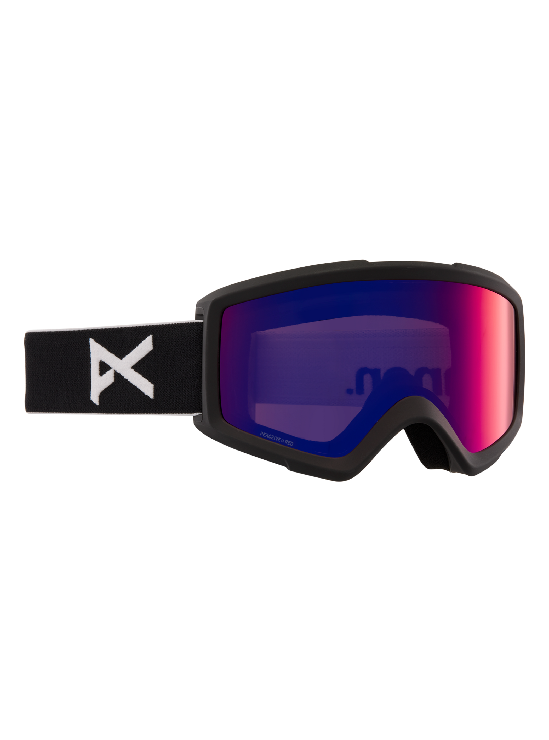 Product image of Anon Helix 2.0 Goggles + Bonus Lens[Variant:Frame: Black, Lens: Perceive Sunny Red (14% / S3), Spare Lens: Amber (55% / S1)]