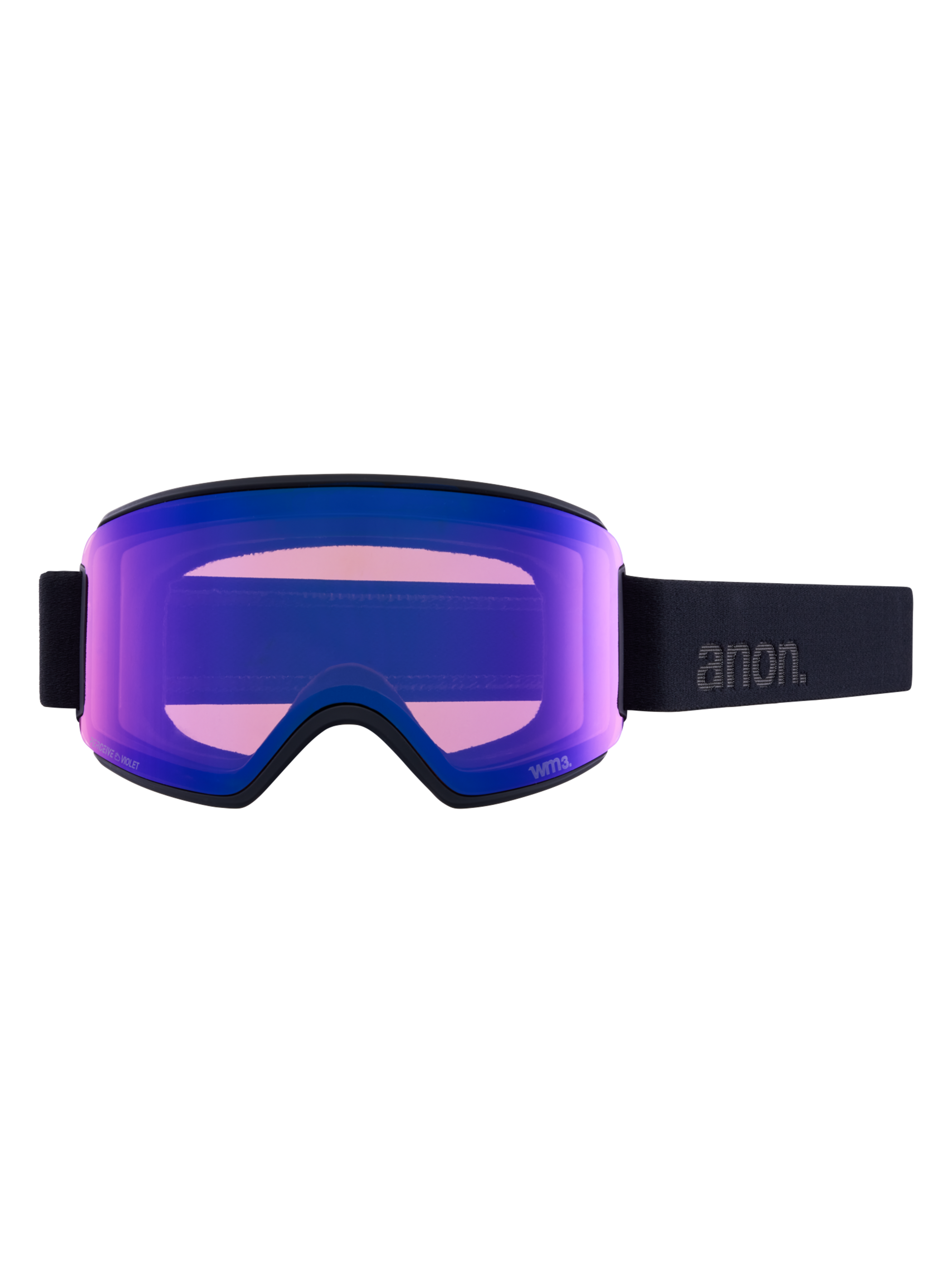 Product image of Anon WM3 Low Bridge Fit Goggles + Bonus Lens + MFI® Face Mask[Variant:Frame: Smoke, Lens: Perceive Sunny Onyx (6% / S4), Spare Lens: Perceive Variable Violet (34% / S2)]