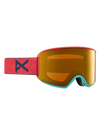 Product image of Anon WM3 Low Bridge Fit Goggles + Bonus Lens + MFI® Face Mask[Variant:Frame: Coral, Lens: Perceive Sunny Bronze (17% / S3), Spare Lens: Perceive Cloudy Burst (59% / S1)]