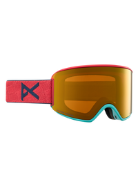 Product image of Anon WM3 Low Bridge Fit Goggles + Bonus Lens + MFI® Face Mask[Variant:Frame: Coral, Lens: Perceive Sunny Bronze (17% / S3), Spare Lens: Perceive Cloudy Burst (59% / S1)]