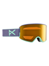 Product image of Anon WM3 Low Bridge Fit Goggles + Bonus Lens + MFI® Face Mask[Variant:Frame: Purple, Lens: Perceive Sunny Bronze (17% / S3), Spare Lens: Perceive Cloudy Burst (59% / S1)]