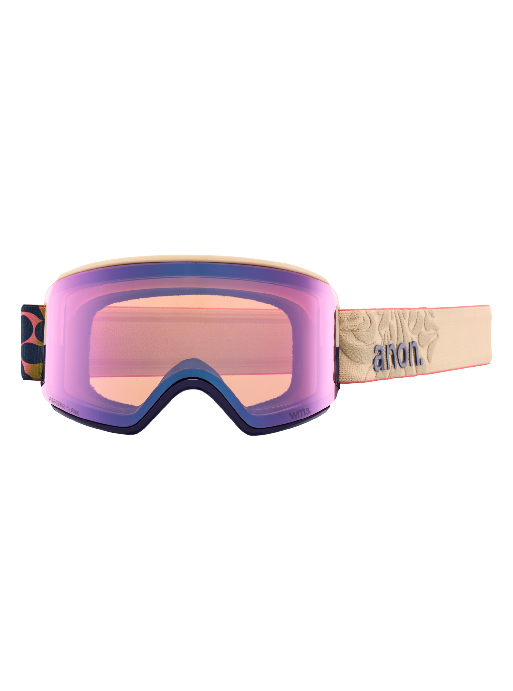 Product image of Anon WM3 Low Bridge Fit Goggles + Bonus Lens + MFI® Face Mask[Variant:Frame: Focal, Lens: Perceive Variable Blue (21% / S2), Spare Lens: Perceive Cloudy Pink (53% / S1)]