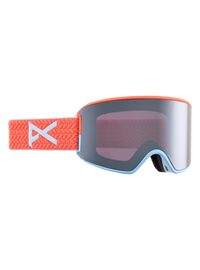 Product image of Anon WM3 Low Bridge Fit Goggles + Bonus Lens + MFI® Face Mask[Variant:Frame: Peach Echo, Lens: Perceive Sunny Onyx (6% / S4), Spare Lens: Perceive Variable Violet (34% / S2)]