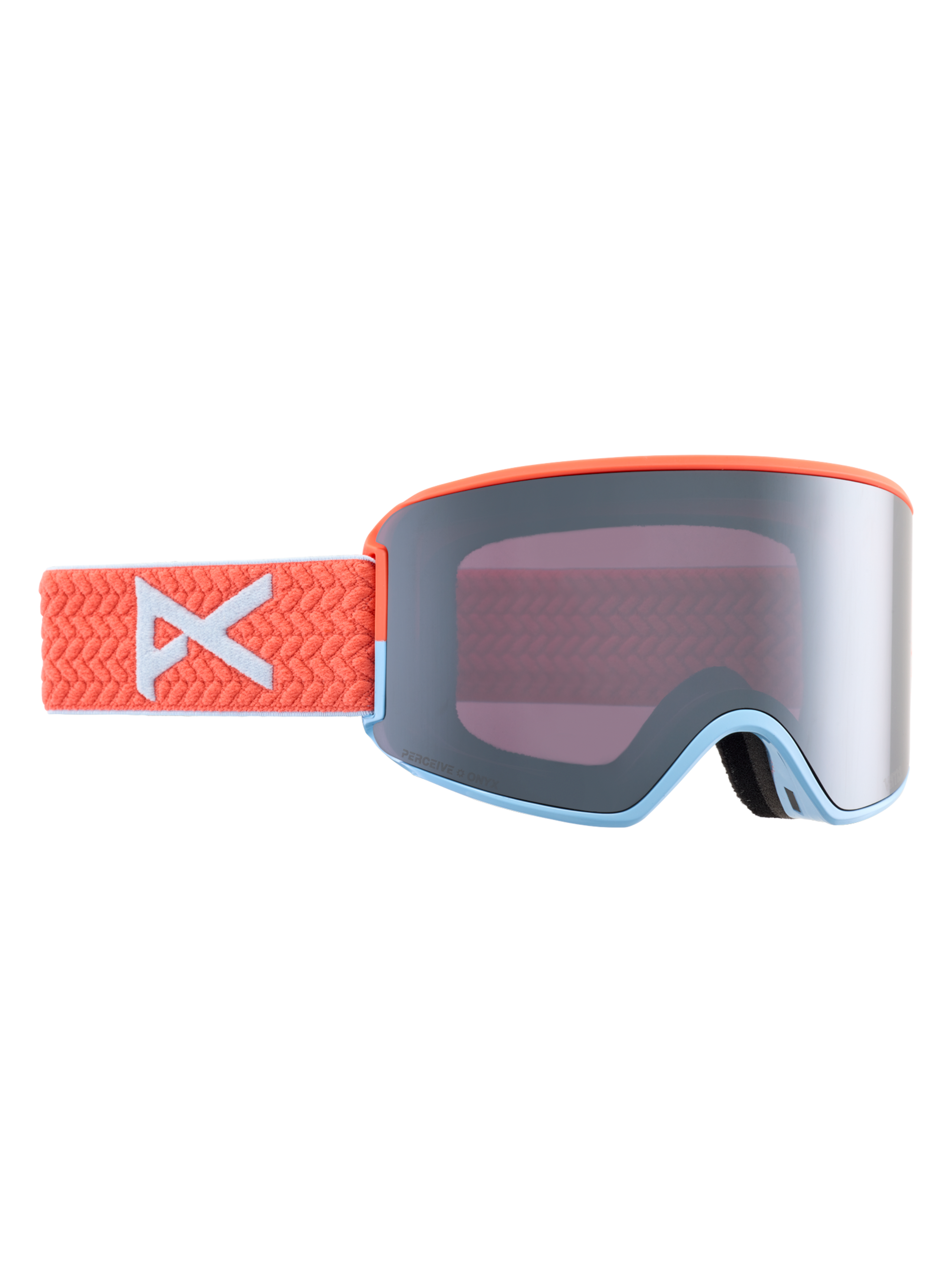 Product image of Anon WM3 Low Bridge Fit Goggles + Bonus Lens + MFI® Face Mask[Variant:Frame: Peach Echo, Lens: Perceive Sunny Onyx (6% / S4), Spare Lens: Perceive Variable Violet (34% / S2)]