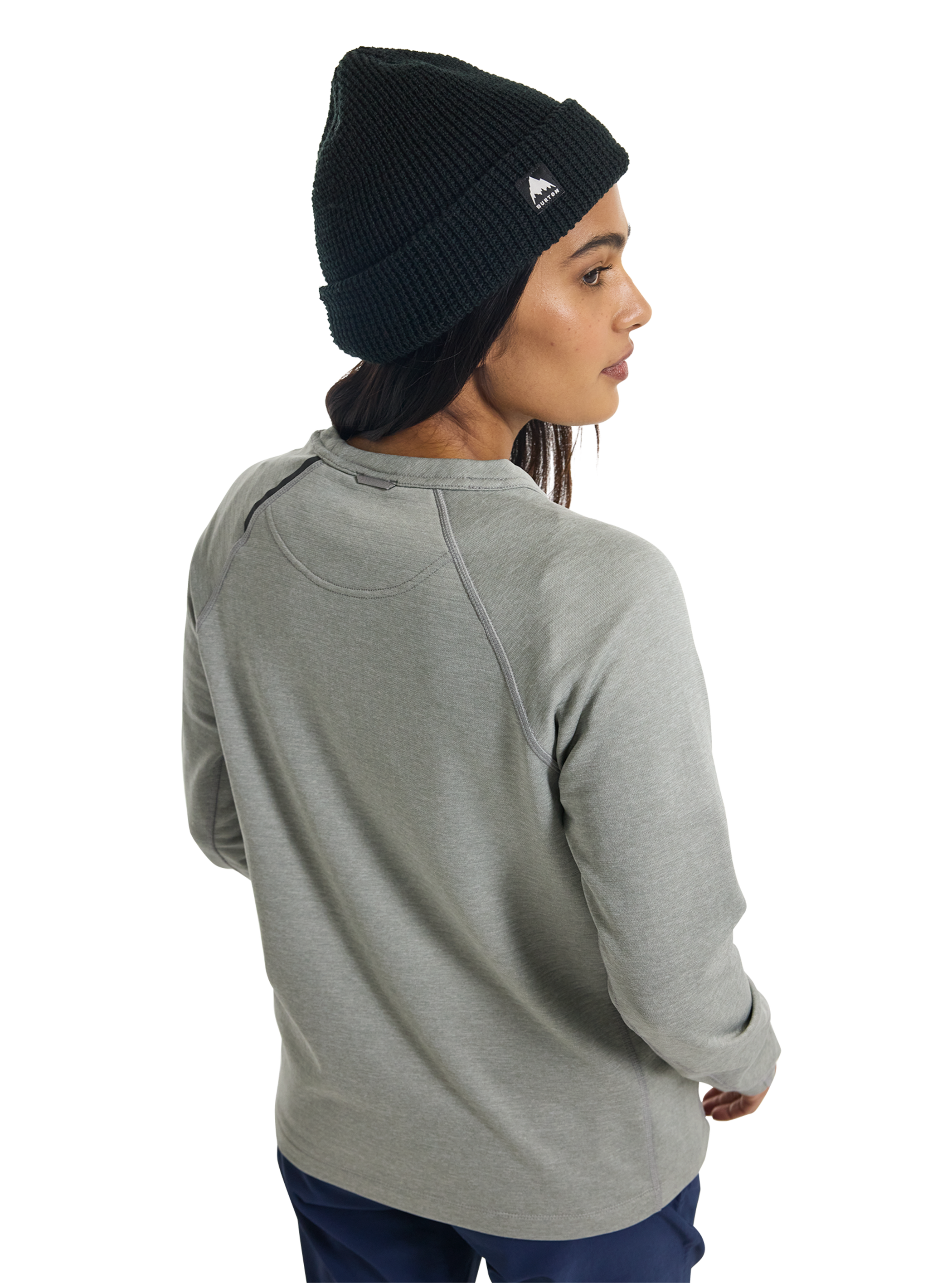 Product image of Women's Burton Multipath Grid Crewneck Fleece[Variant:Sharkskin]