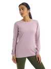Product image of Women's Burton Multipath Essential Tech Long Sleeve T-Shirt[Variant:Elderberry Heather]