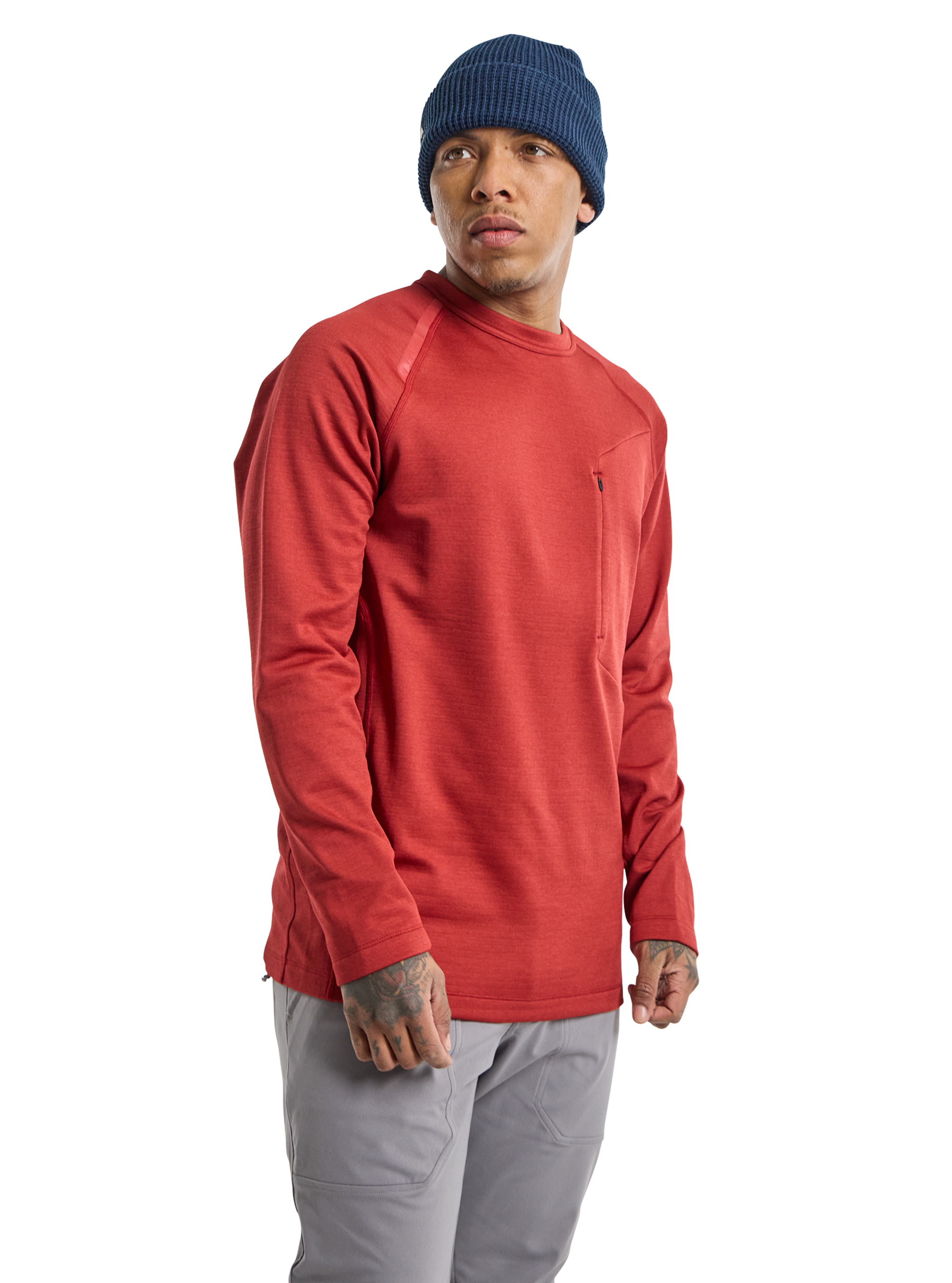メンズ Burton Multipath グリッド クルーネック フリース