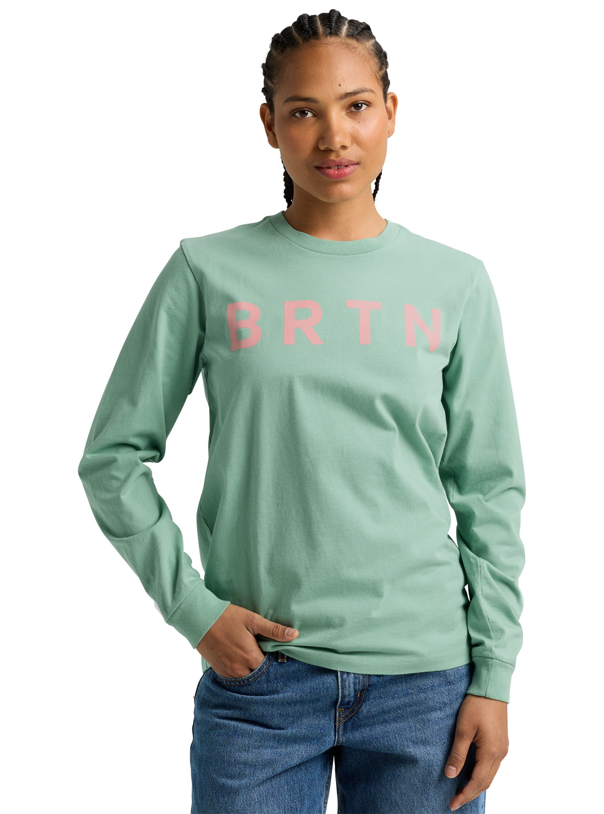 Product image of Burton BRTN Long Sleeve T-Shirt[Variant:Soft Sage]