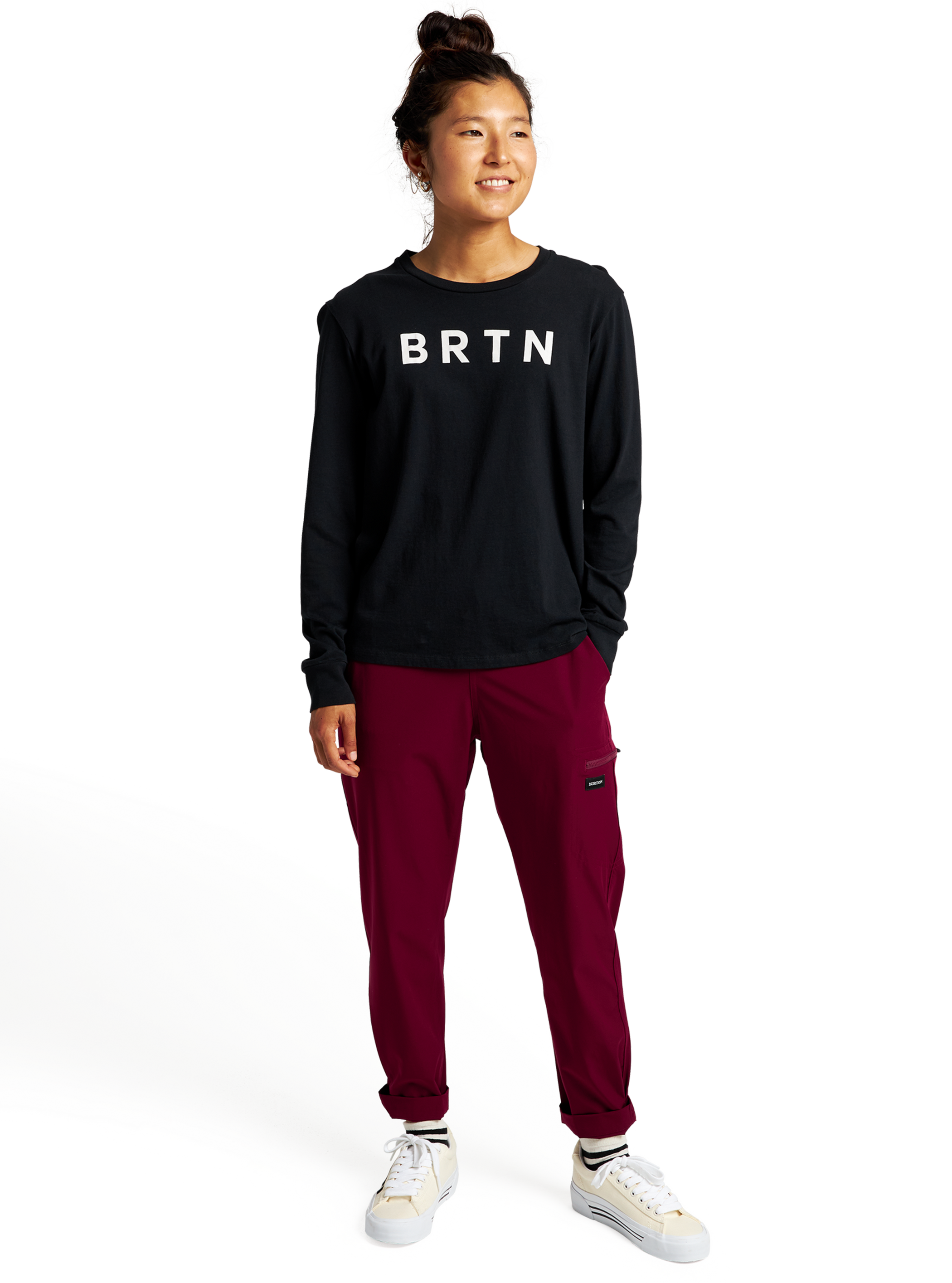 ウィメンズ Burton BRTN ロングスリーブ Tシャツ
