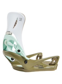 Product image of Women's Burton Step On® Escapade Re:Flex Snowboard Bindings[Variant:White / Dried Moss]