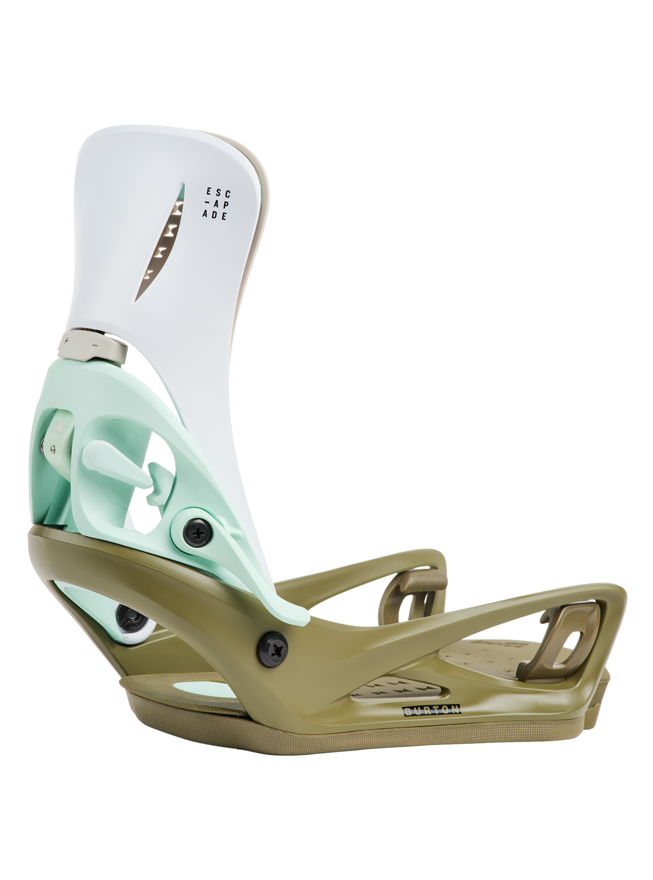Product image of Women's Burton Step On® Escapade Re:Flex Snowboard Bindings[Variant:White / Dried Moss]