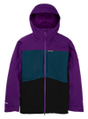 Product image of Men's Burton Pillowline GORE‑TEX 2L Jacket[Variant:Imperial Purple / Deep Emerald / True Black]