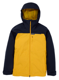 Product image of Men's Burton Lodgepole 2L Jacket[Variant:True Black / Goldenrod]