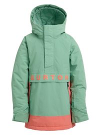 Product image of Kids' Burton Frostner 2L Anorak Jacket[Variant:Soft Sage / Peach Echo]