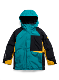 Product image of Kids' Burton Powline GORE-TEX 2L Jacket[Variant:Pacific Teal / Goldenrod / True Black]