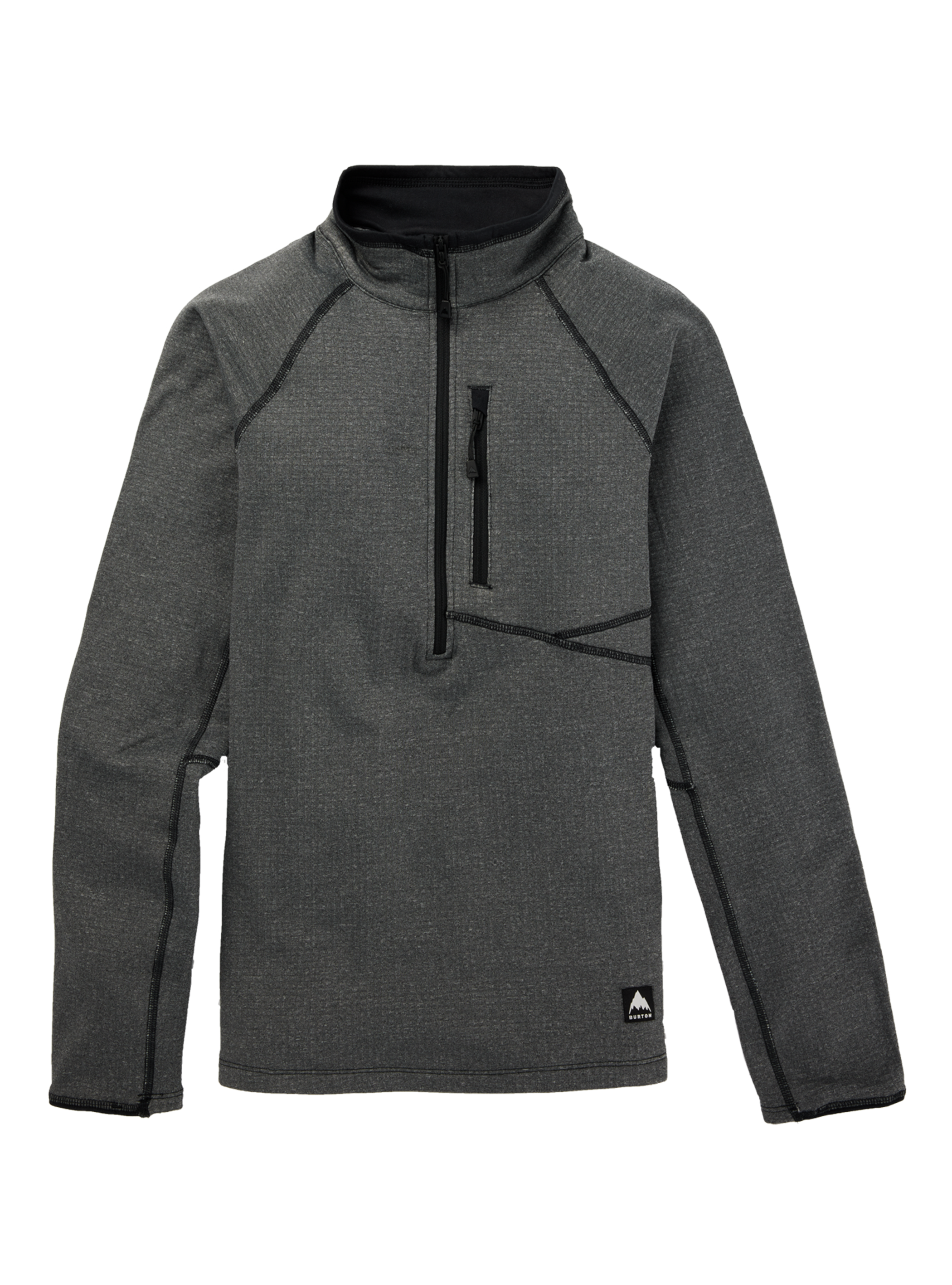 ウィメンズ Burton ストックラン グリッド ハーフジップ フリース