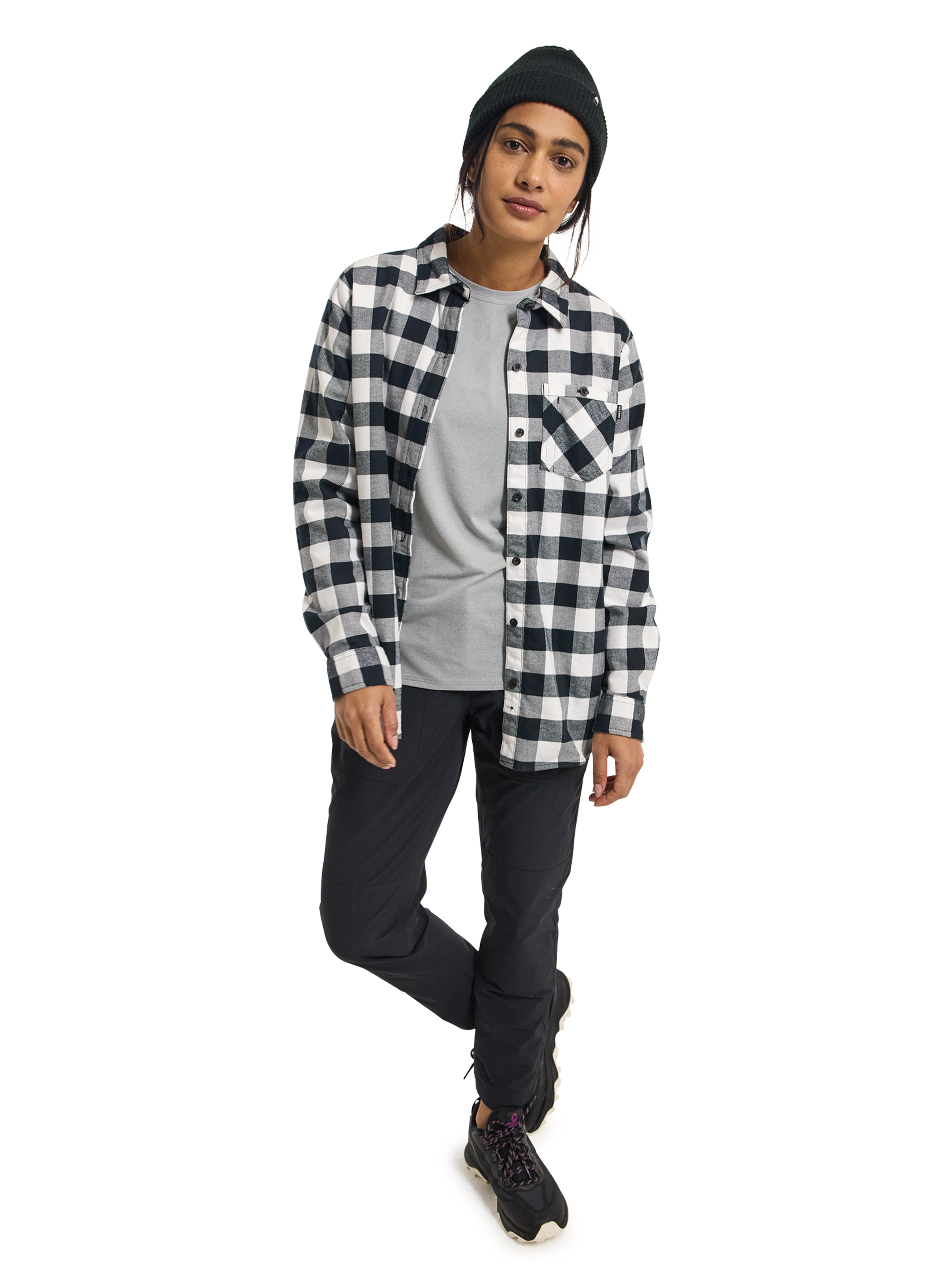 ウィメンズ Burton フェイバリット ロングスリーブ フランネル シャツ