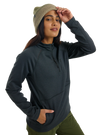 Product image of Women's Burton Multipath Grid Quarter-Zip Fleece[Variant:True Black]