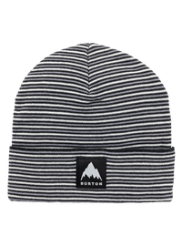 Product image of Kids' Burton Recycled Stripe Beanie[Variant:True Black / Sharkskin / Stout White]