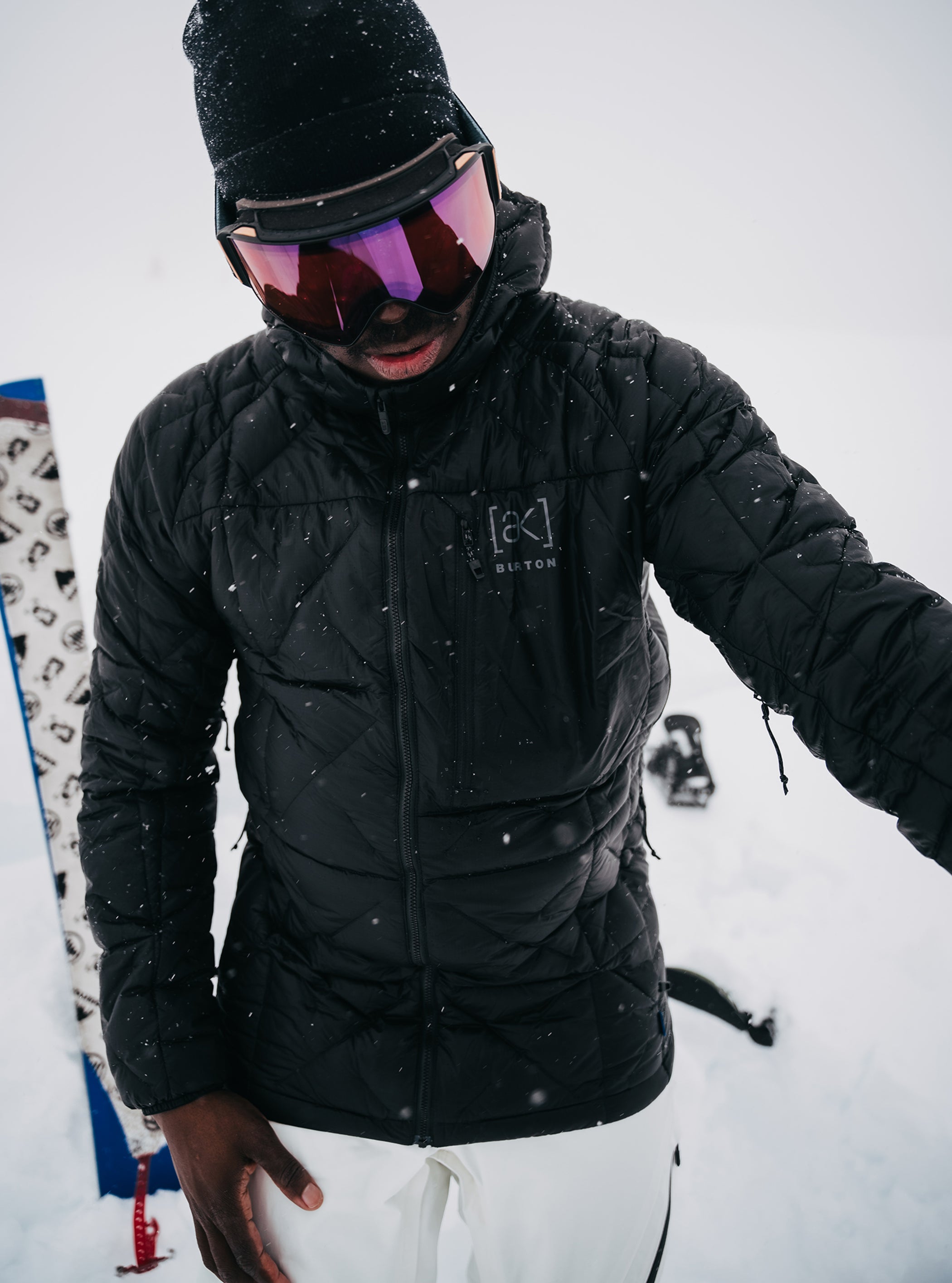 Product image of Men's Burton [ak] Baker Hooded Down Jacket[Variant:True Black]