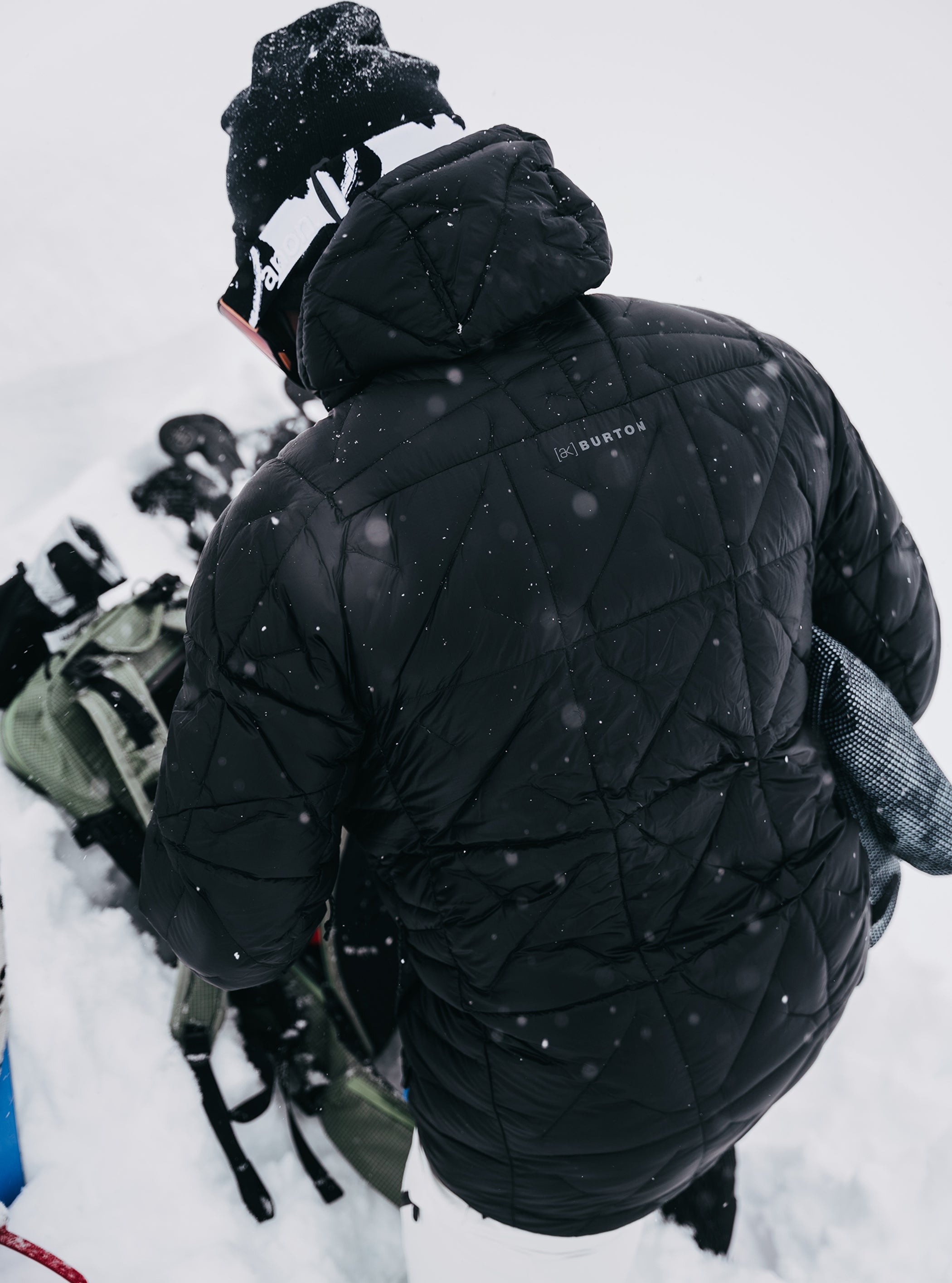 Product image of Men's Burton [ak] Baker Hooded Down Jacket[Variant:True Black]